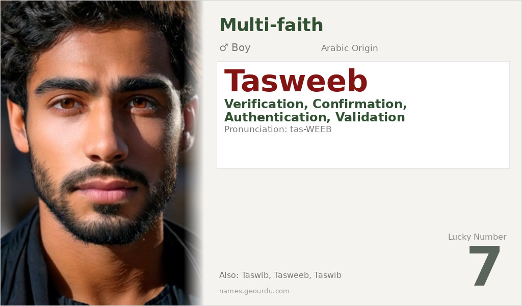 Tasweeb Name Meaning and Details