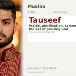 Tauseef Name Meaning and Details