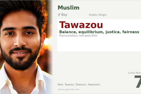 Tawazou Name Meaning — Arabic Origin, Boy & Details (2025)