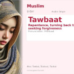 Tawbaat Name Meaning and Details