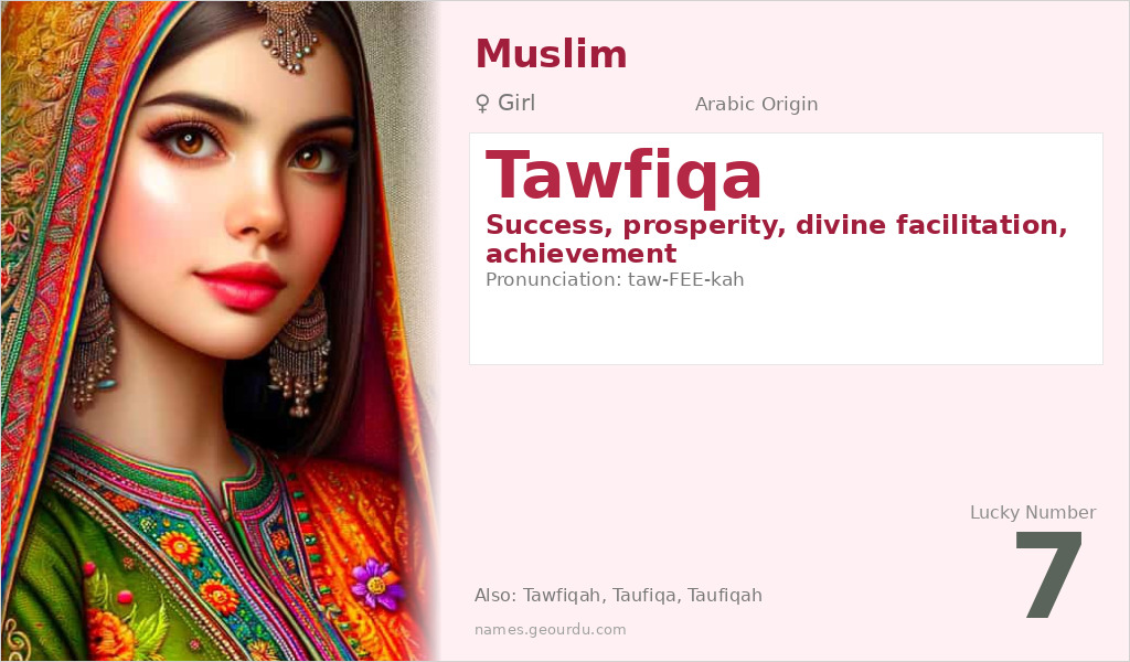 Tawfiqa Name Meaning and Details