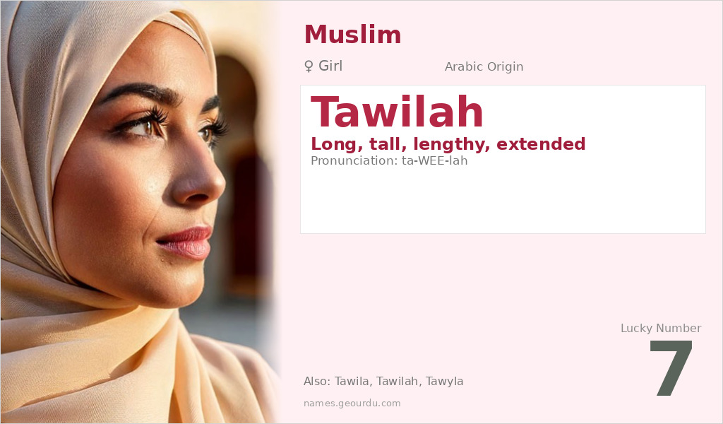 Tawilah Name Meaning and Details