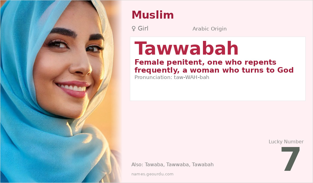 Tawwabah Name Meaning and Details