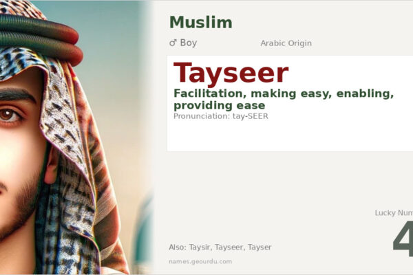 Tayseer Name Meaning — Arabic Origin, Boy Name & Details (2025)