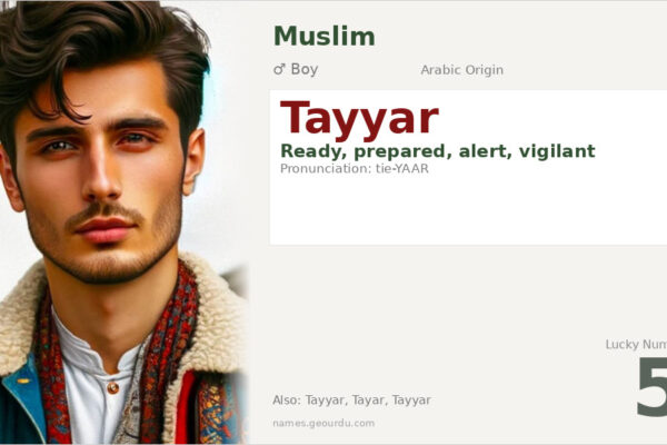 Tayyar Name Meaning — Arabic Origin, Boy Name & Details (2025)