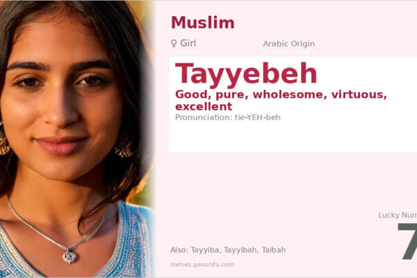 Tayyebeh Name Meaning — Arabic Origin, Girl Name & Details (2025)
