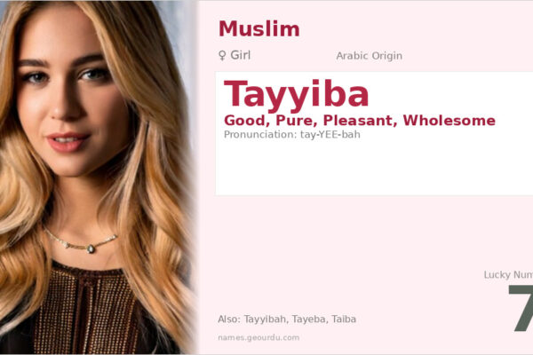 Tayyiba Name Meaning — Arabic Origin, Girl Name & Islamic Significance (2025)