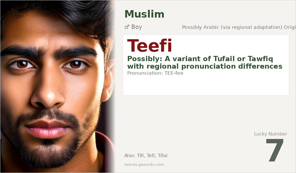 Teefi Name Meaning and Details