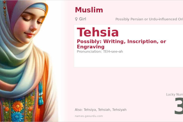 Tehsia Name Meaning — Origin, Gender & Details (2025)