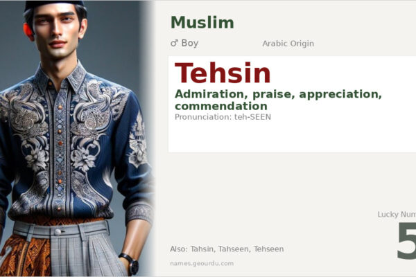 Tehsin Name Meaning — Arabic Origin, Boy’s Name & Details (2025)