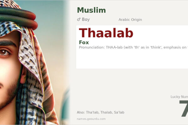 Thaalab Name Meaning — Arabic Origin, Boy Name & Details (2025)