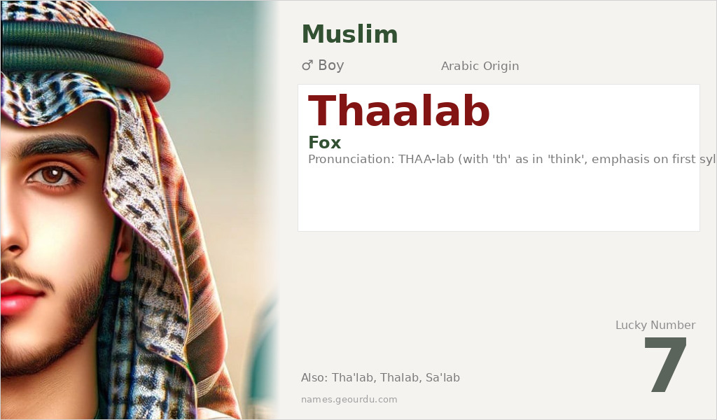 Thaalab Name Meaning and Details