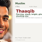 Thaaqib Name Meaning and Details