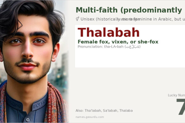 Thalabah Name Meaning — Arabic Origin, Gender & History (2025)