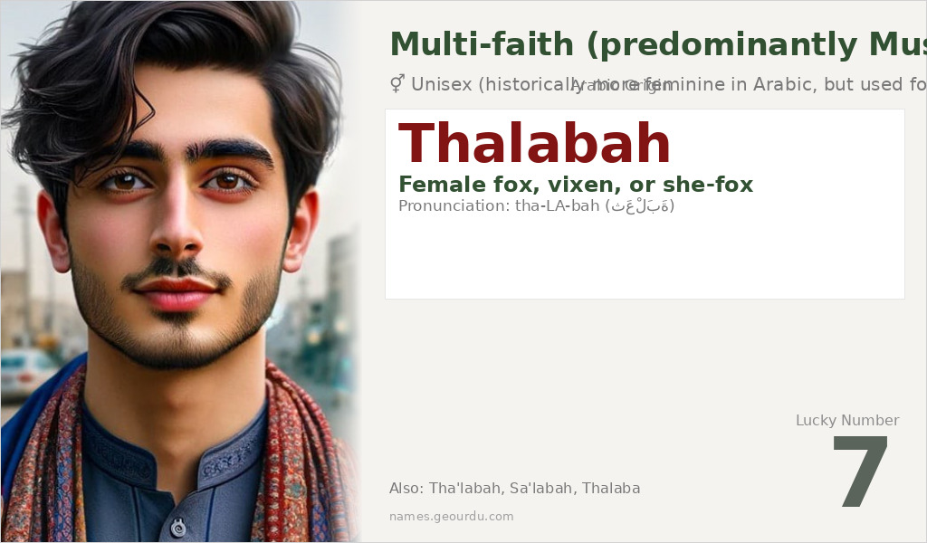 Thalabah Name Meaning and Details