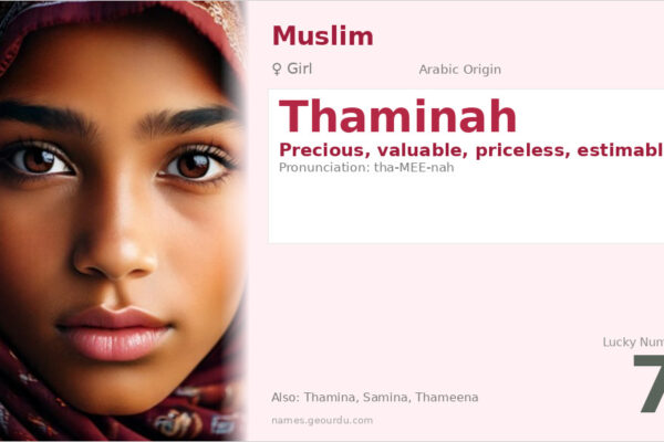 Thaminah Name Meaning — Arabic Origin, Girl & Details (2025)