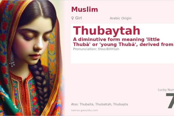 Thubaytah Name Meaning — Arabic Origin, Girl Name & Islamic History (2025)