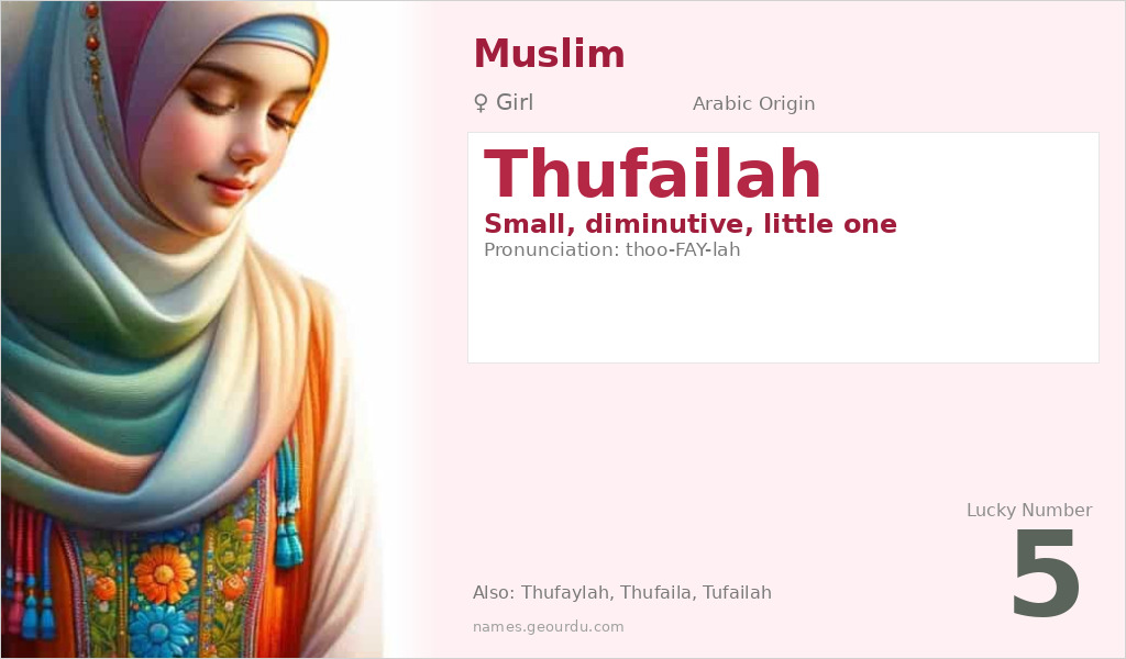 Thufailah Name Meaning and Details