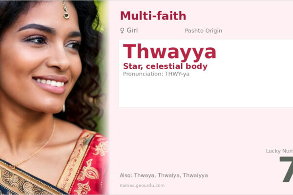 Thwayya Name Meaning — Pashto Origin, Girl Name & Details (2025)