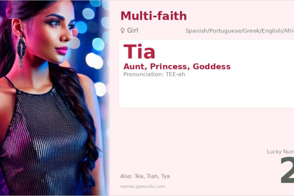 Tia Name Meaning — Origin, Gender & Details (2025)