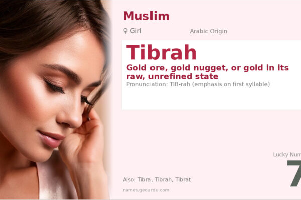 Tibrah Name Meaning — Arabic Origin, Girl Name & Details (2025)