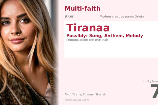 Tiranaa Name Meaning — Origin, Gender & Details (2025)