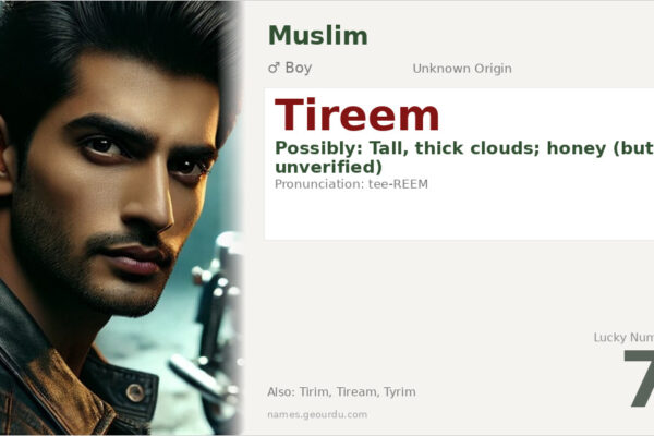 Tireem Name Meaning — Origin, Gender & Details (2025)