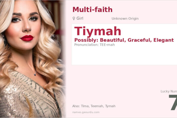 Tiymah Name Meaning — Origin, Gender & Details (2025)