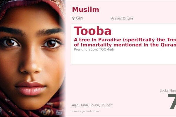 Tooba Name Meaning — Arabic Origin, Islamic Significance & Details (2025)
