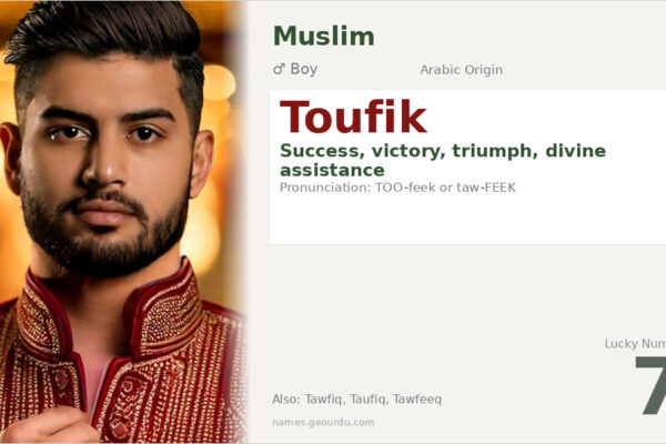 Toufik Name Meaning — Arabic Origin, Divine Success (2025)
