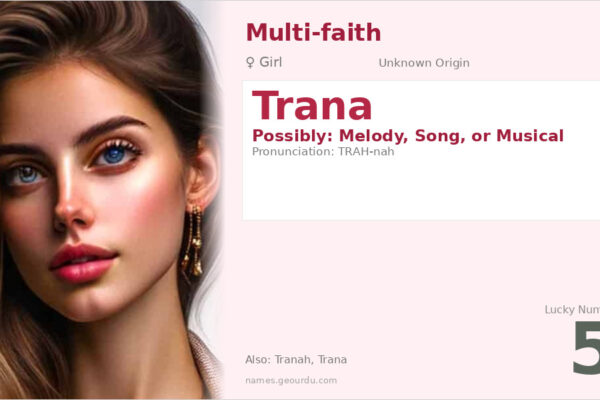 Trana Name Meaning — Origin, Gender & Details (2025)