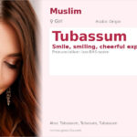 Tubassum Name Meaning and Details