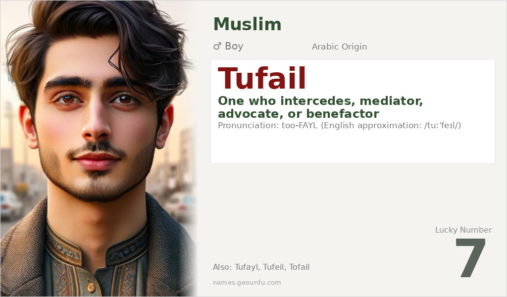 Tufail Name Meaning and Details
