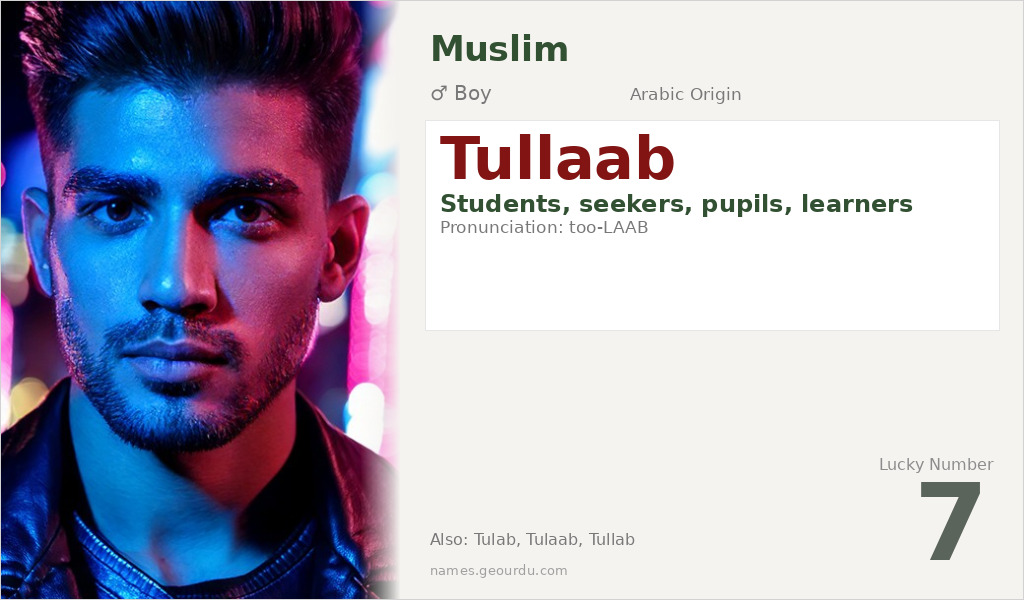 Tullaab Name Meaning and Details