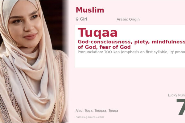 Tuqaa Name Meaning — Arabic Origin, Girl’s Name & Islamic Significance (2025)