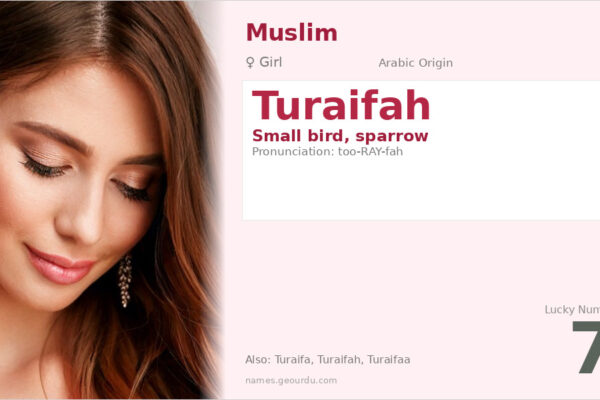 Turaifah Name Meaning — Arabic Origin, Girl & Details (2025)