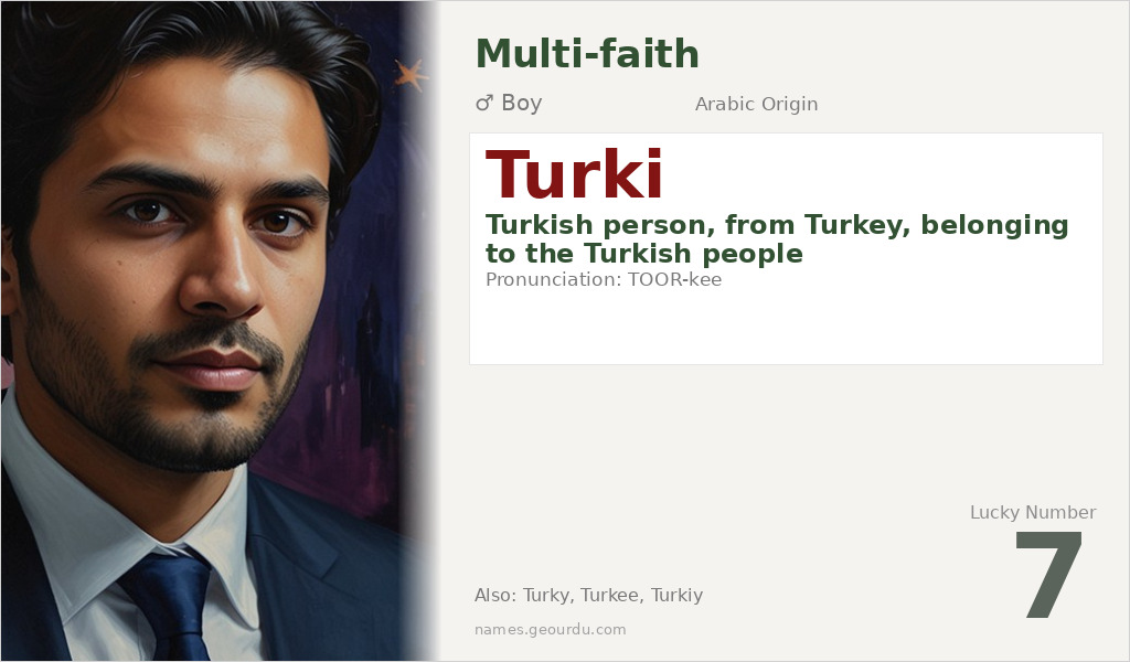 Turki Name Meaning and Details