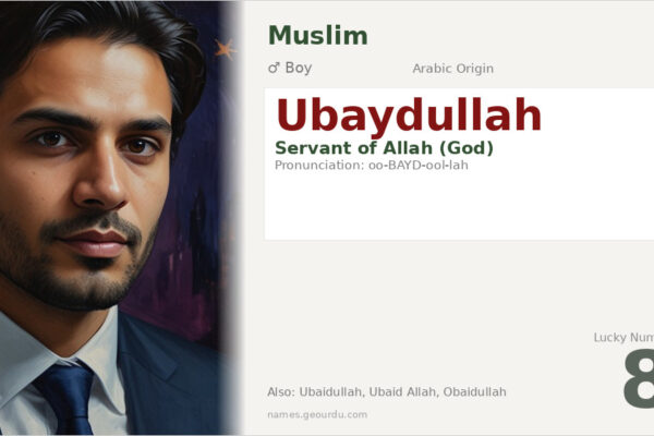 Ubaydullah Name Meaning — Arabic Origin, Boy & Details (2025)