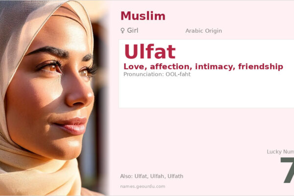 Ulfat Name Meaning — Origin, Gender & Details (2025)