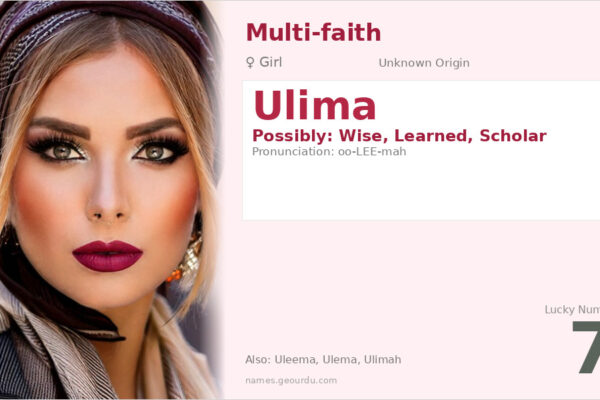 Ulima Name Meaning — Origin, Gender & Details (2025)