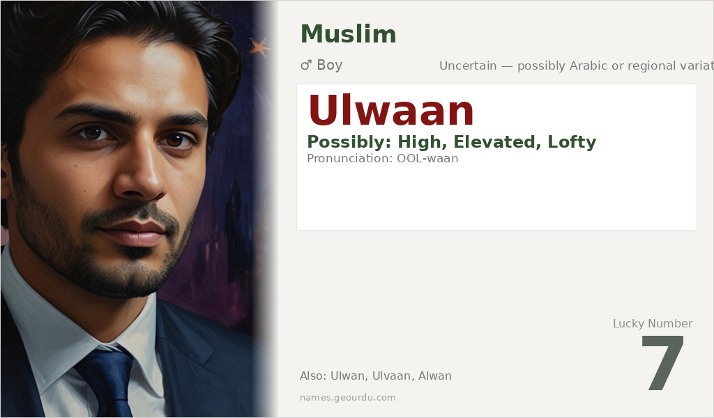 Ulwaan Name Meaning and Details