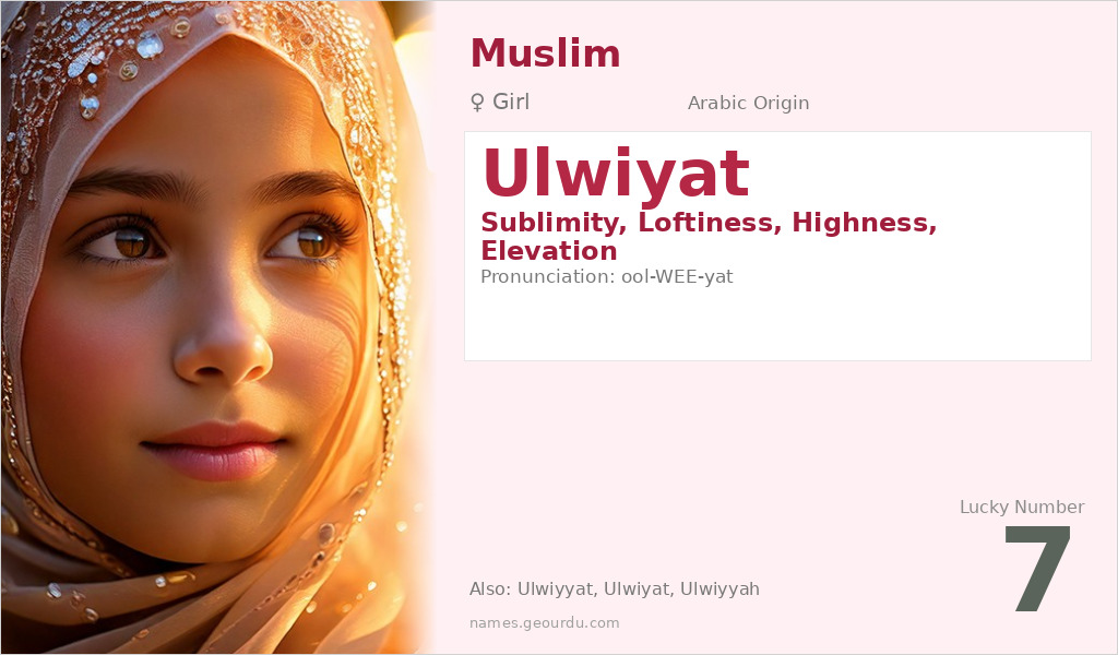 Ulwiyat Name Meaning and Details