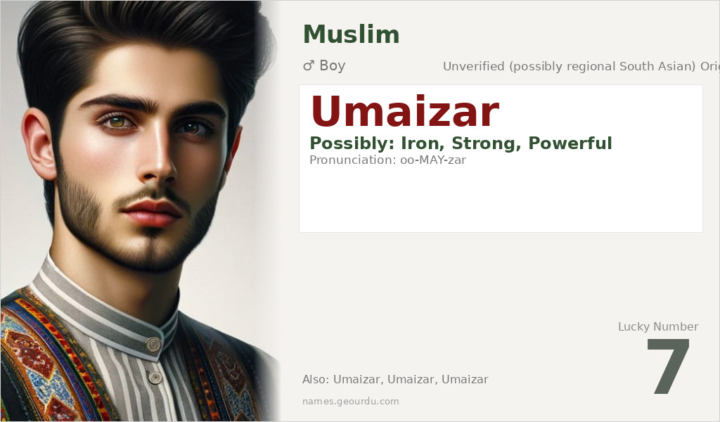 Umaizar Name Meaning and Details