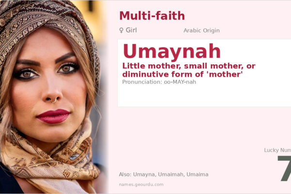 Umaynah Name Meaning — Arabic Origin, Girl Name & Details (2025)