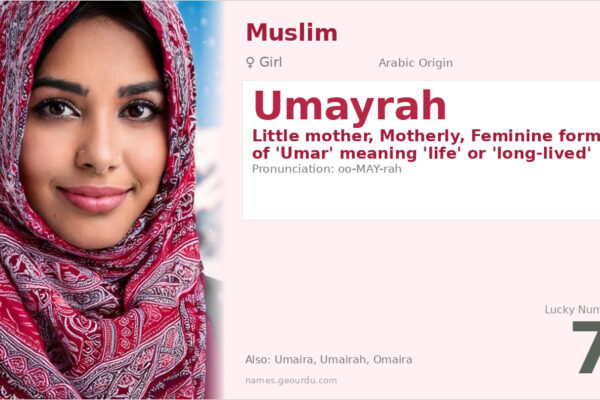 Umayrah Name Meaning — Arabic Origin, Girl Name & Details (2025)