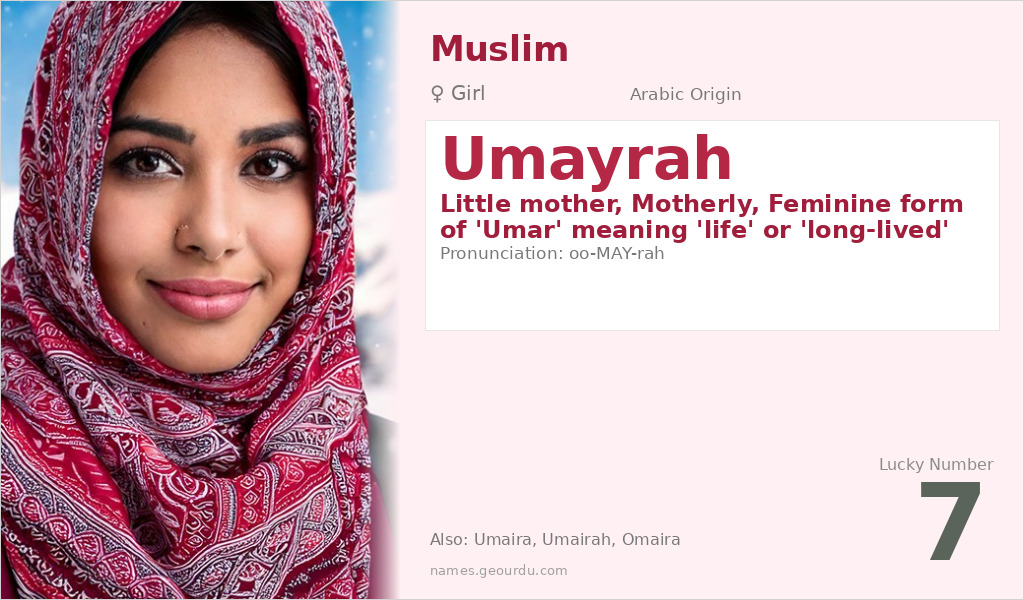 Umayrah Name Meaning and Details