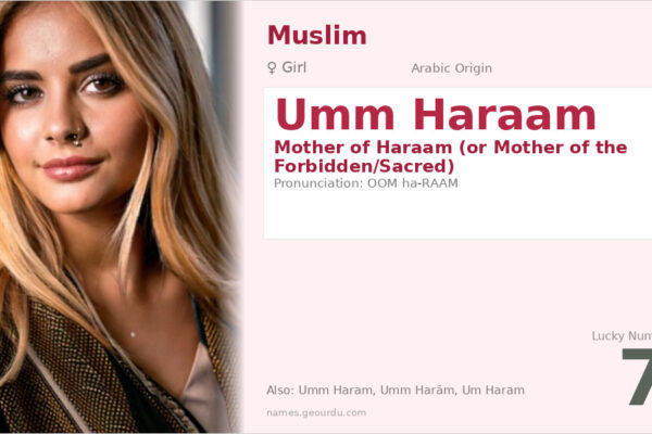Umm Haraam Meaning — Arabic Origin, Girl Name & History (2025)