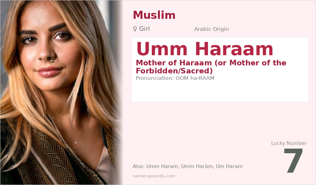 Umm Haraam Name Meaning and Details