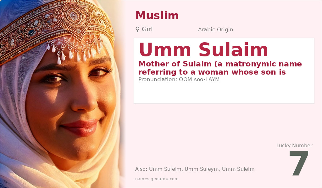 Umm Sulaim Name Meaning and Details