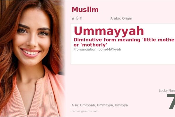 Ummayyah Name Meaning — Arabic Origin, Girl Name & Historical Significance (2025)